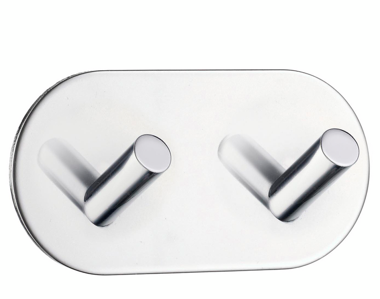 Kaksoiskoukku Beslagsboden Design kromattu rst BK1091