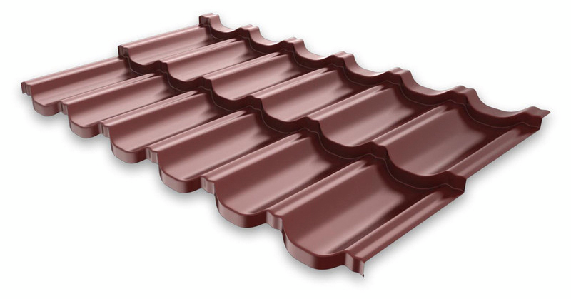 Teräskate Finnera tiilikuvio 705x1140mm Purex