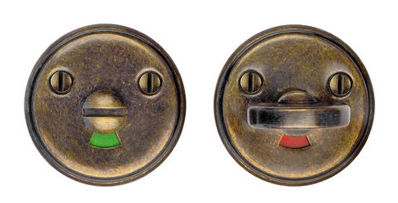 Wc-vääntönuppi Beslagsboden B210A antiikkimessinki