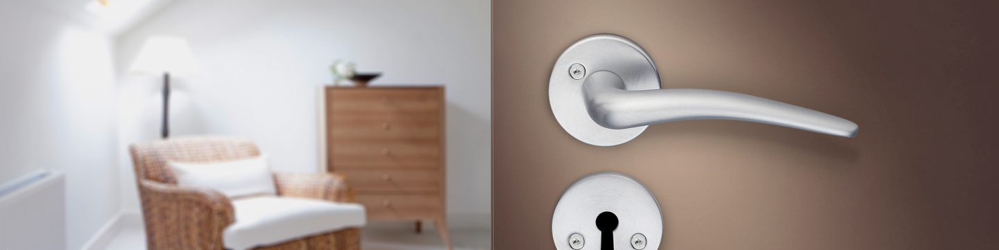 Sisäovenpainike Beslagsboden Spar B284KMNS harjattu kromi