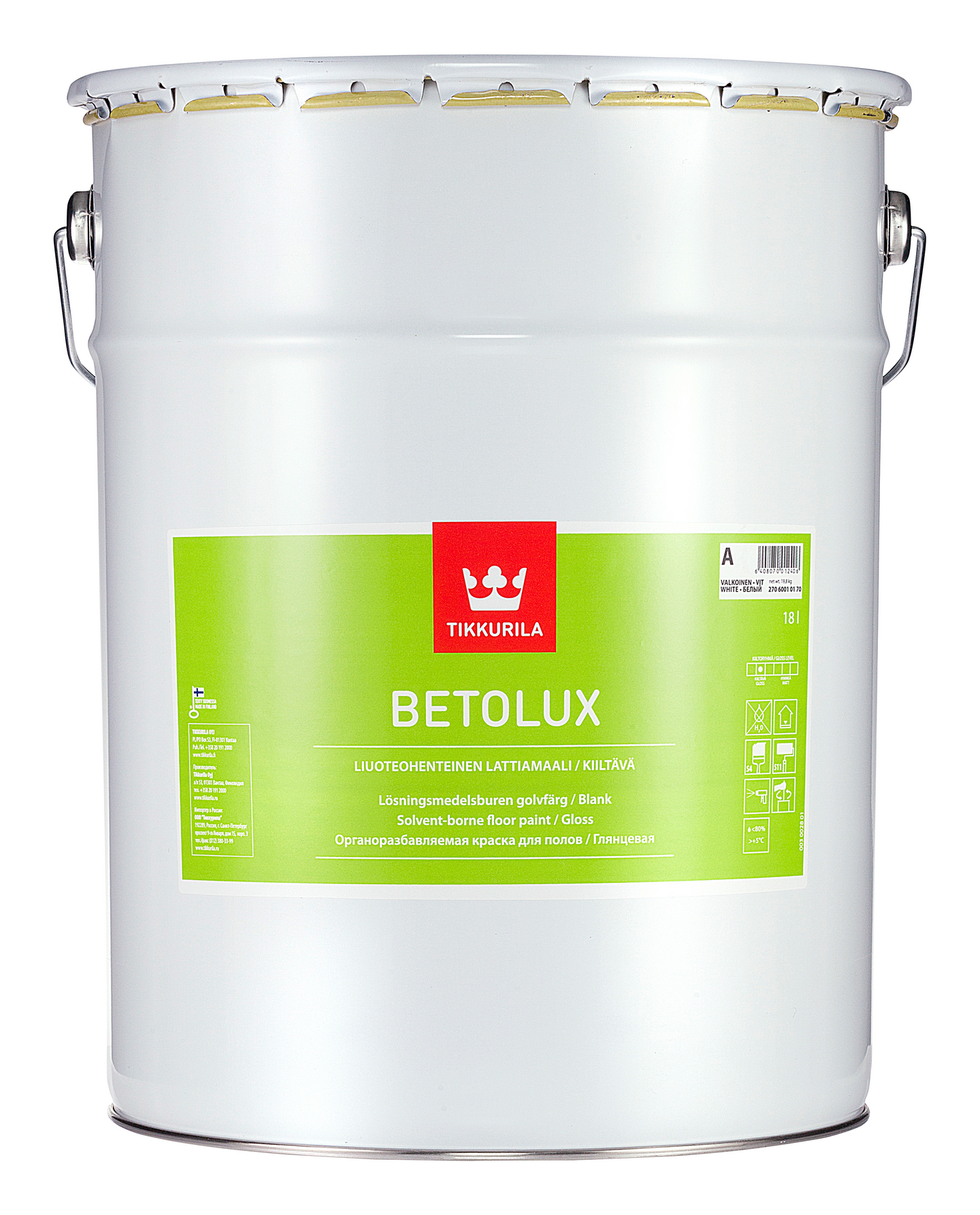 Betolux Akva A- valkoinen 18 l - K-Rauta