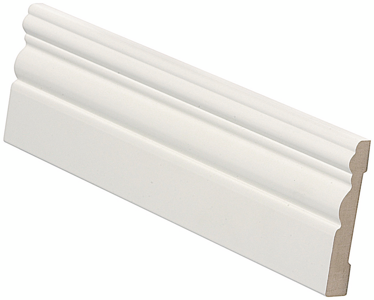 Peitelista 12x70x2440 MDF koriste valkoinen