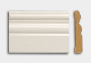 Peitelista 12x70x2440 MDF koriste valkoinen