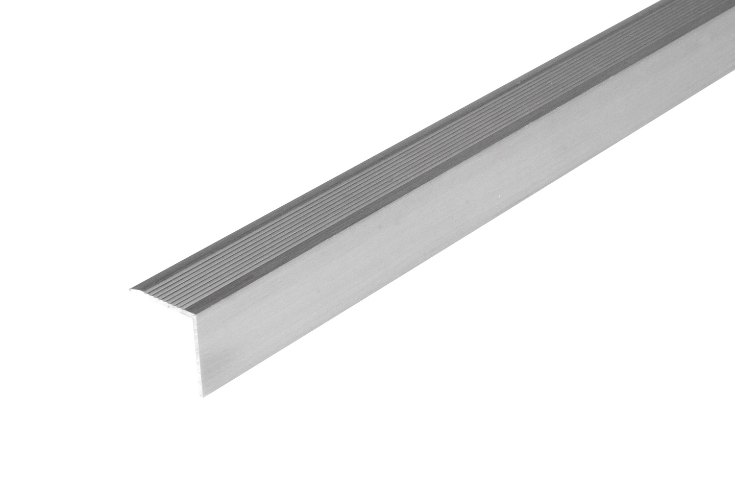 Askelkulmalista 30x30mm 2,7m Nordic graphite rihlattu reiätön 7094708-R