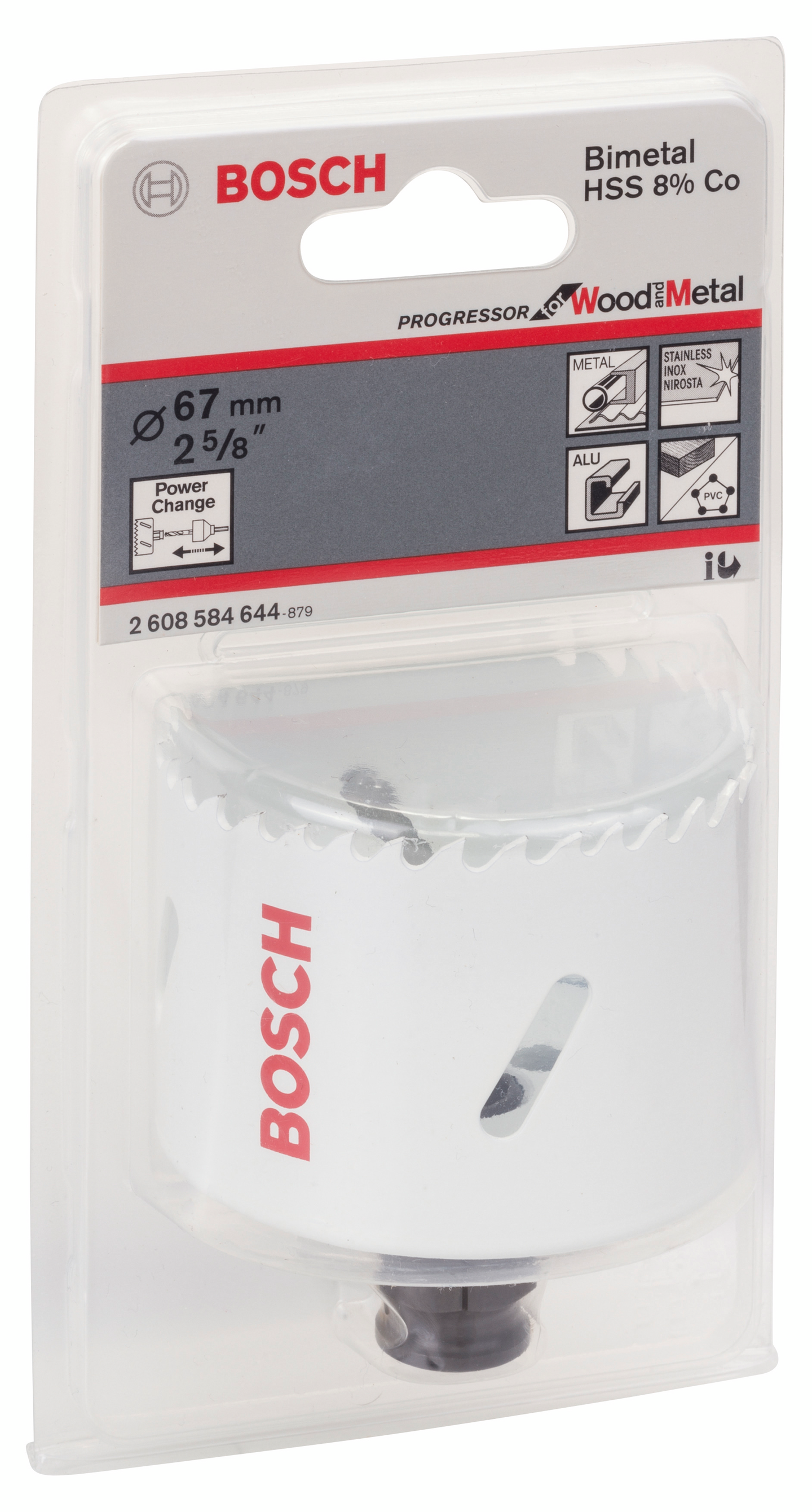 Reikäsaha Bosch 67mm Click HSS bimetalli