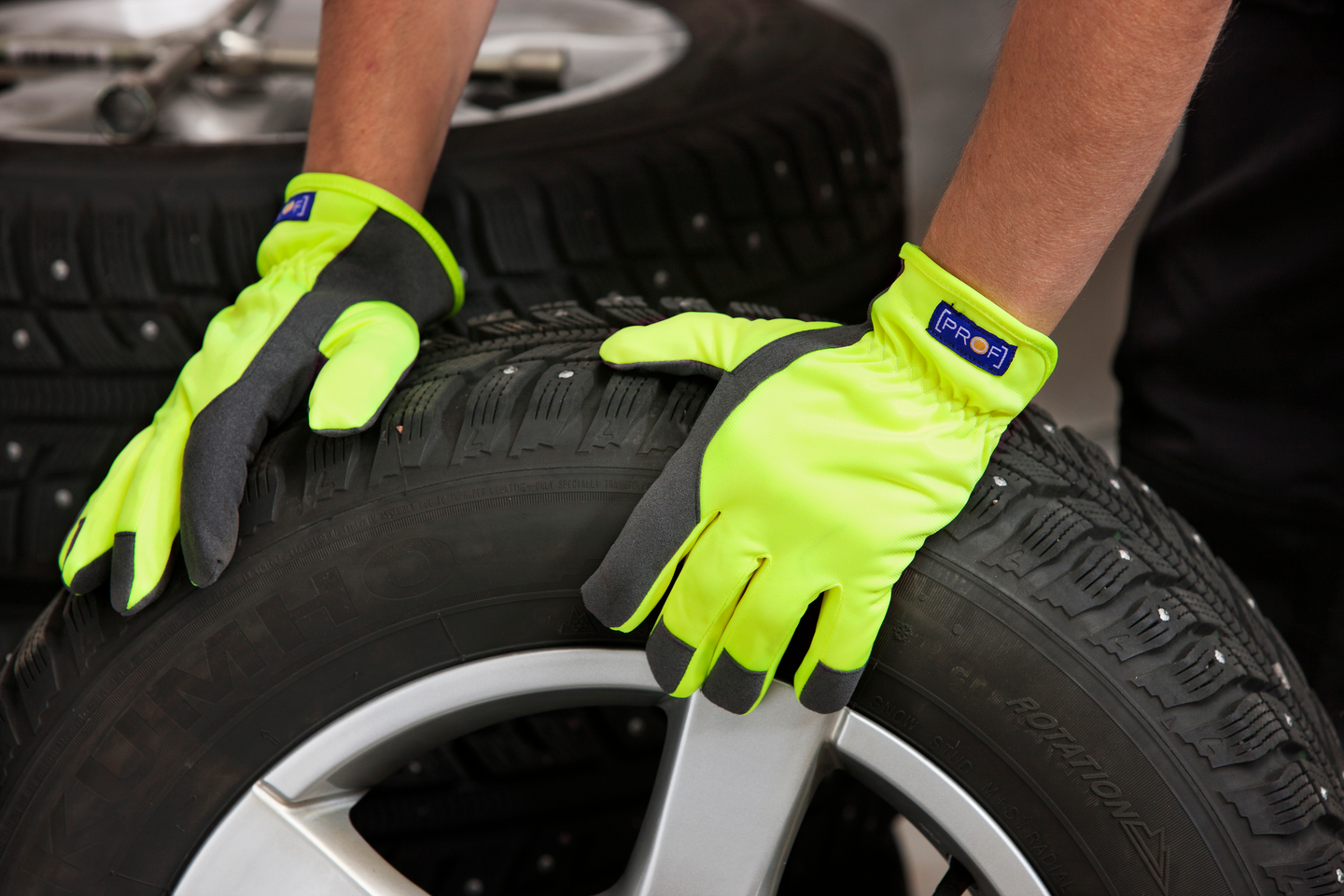 Työkäsineet PROF Soft 330HV-T Hi-Vis