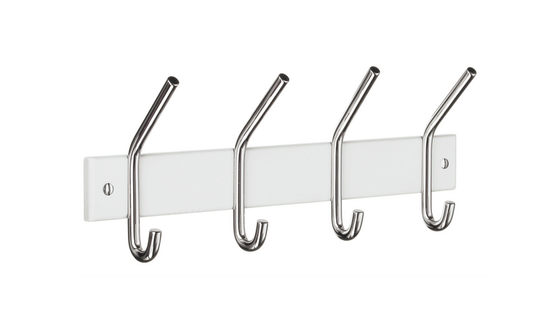 Hattukoukkulista Beslagsboden BX1014 kromattu,valkoinen