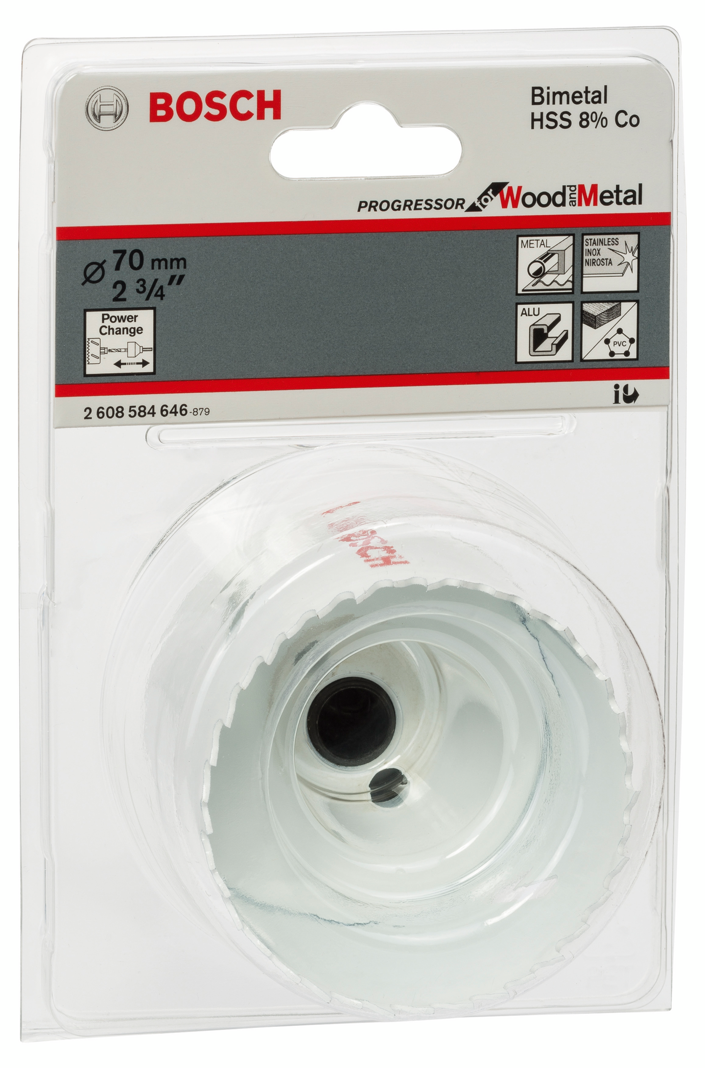 Reikäsaha Bosch 70mm Click HSS bimetalli