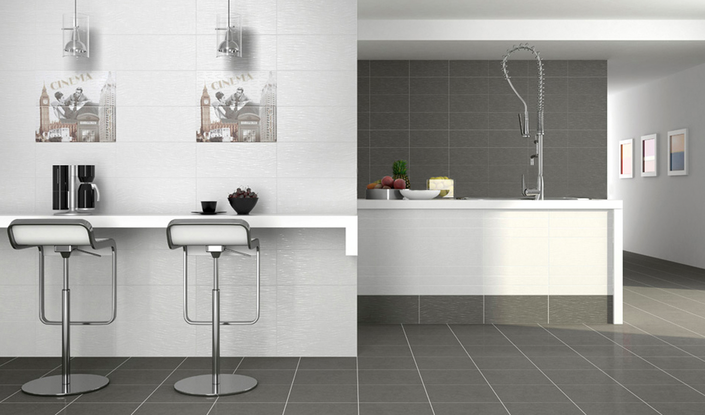 Seinälaatta Cello Torcello 20x45 harmaa 1,54m²