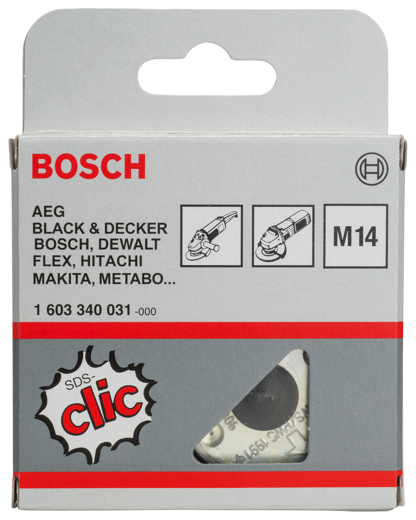 Kulmahiomakoneen SDS-Clic-mutteri Bosch M14