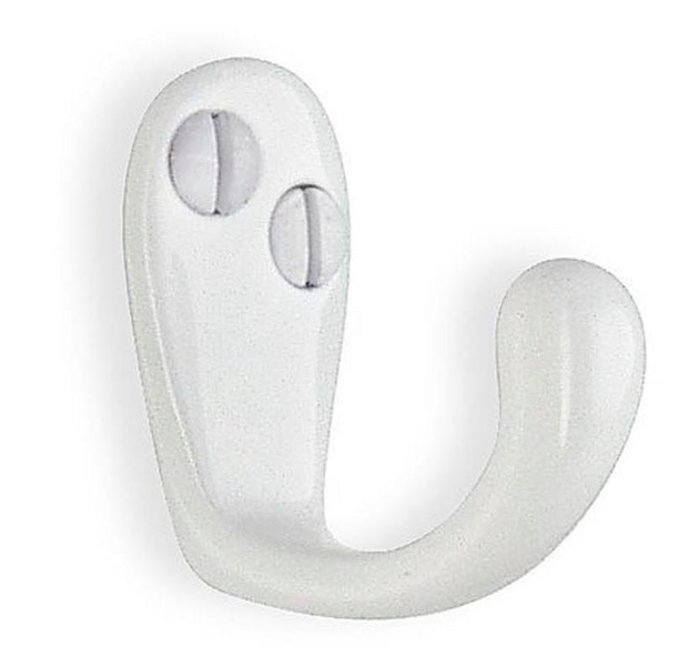 Koukku Beslagsboden 38mm BX245 valkoinen