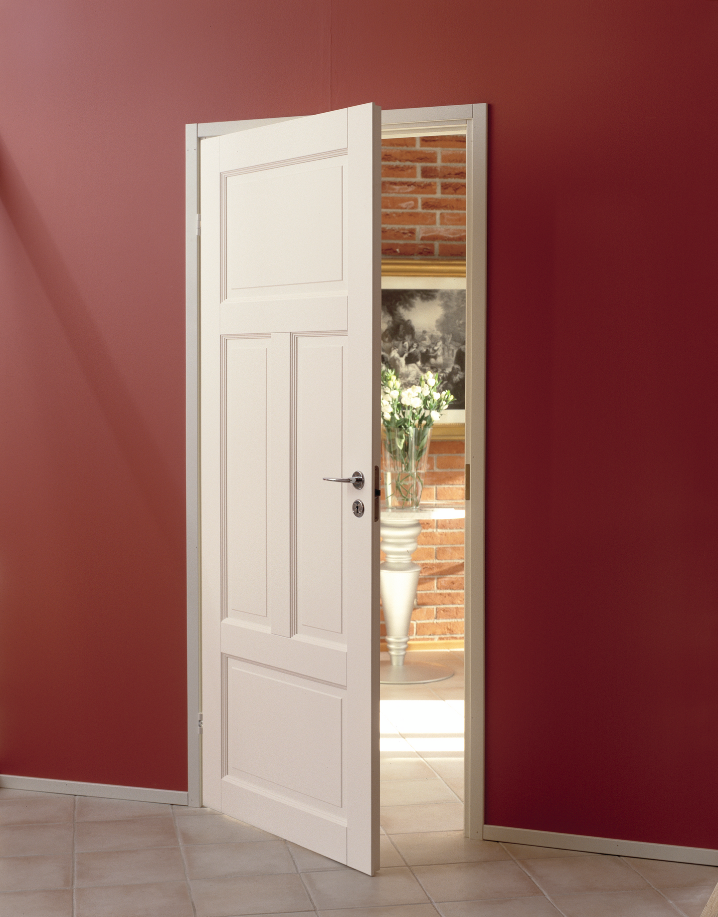 Sisäovi Swedoor Craft 124 massiivipeiliovi maalattu valkoinen