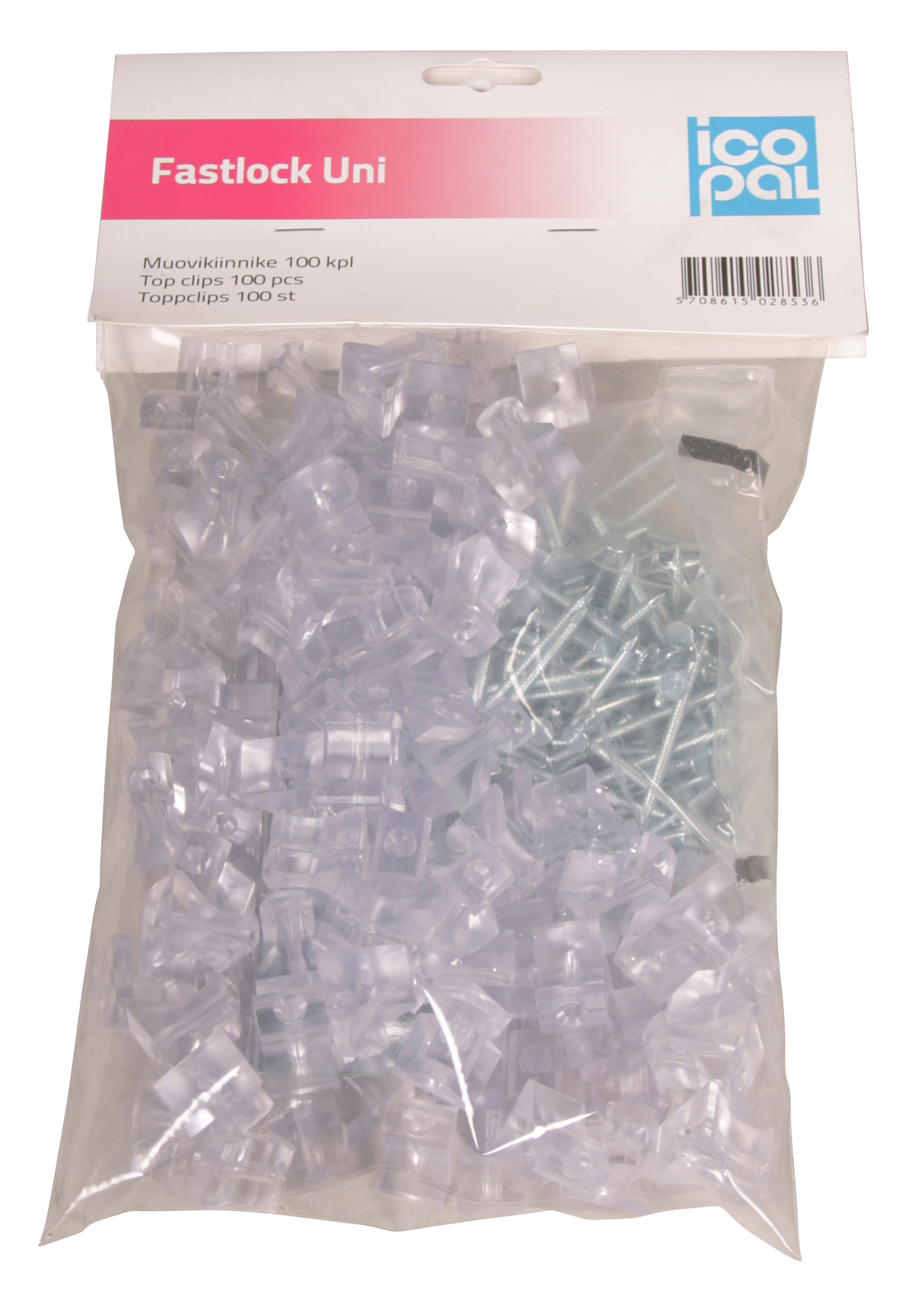 Muovikiinnike Fastlock 71173 100kpl/pss 10kpl/m²