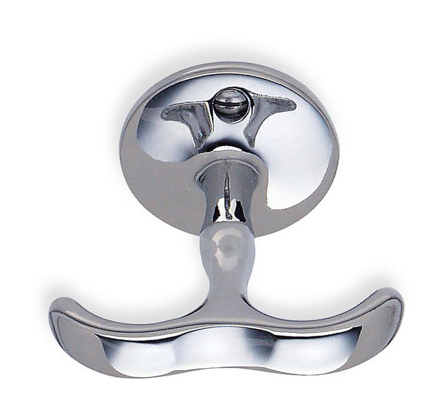 Kaksoishyllykoukku Beslagsboden 56mm BK070 kromi