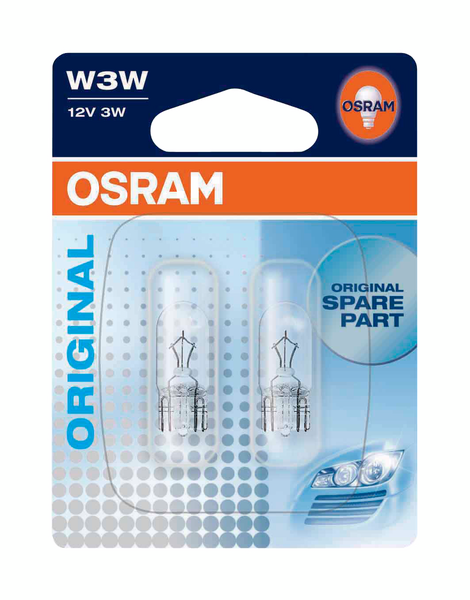 Polttimo Osram W3W 12V 2kpl