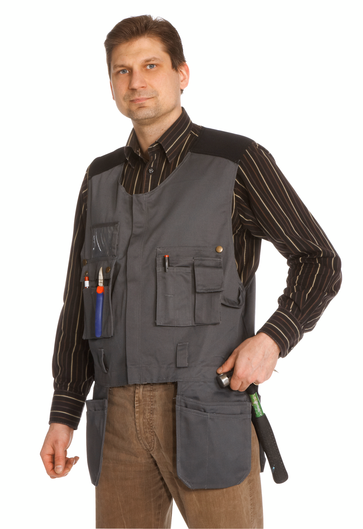 Riipputaskuliivi FXA rk020 harmaa