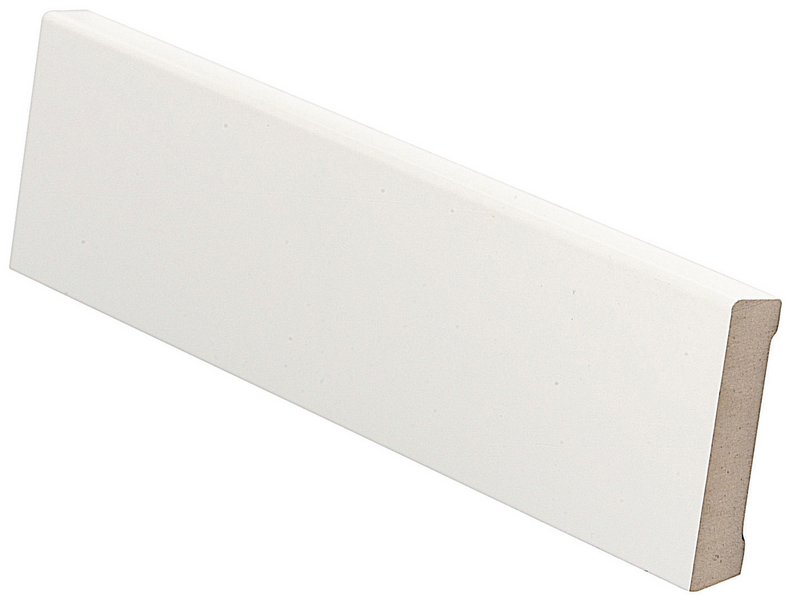 Jalkalista 12x58x3300 MDF valkoinen