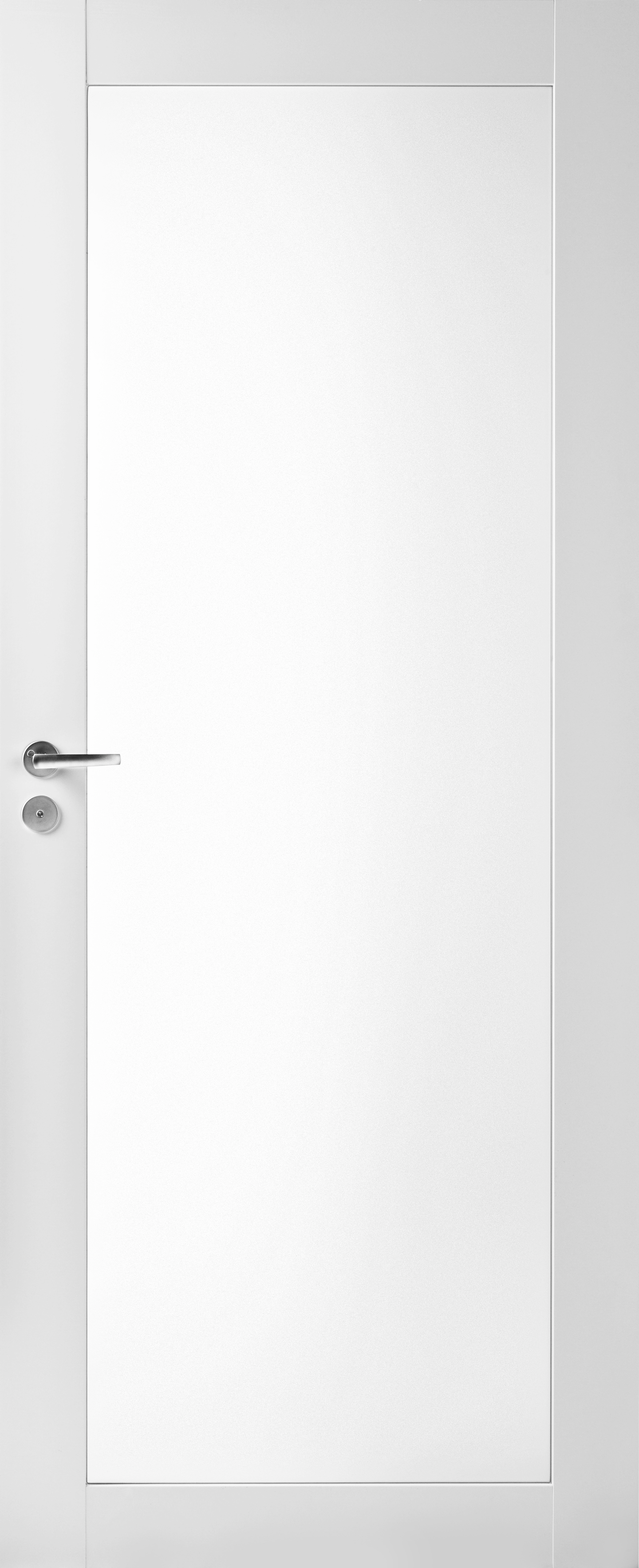 Sisäovi Swedoor Purity 302S kehysovi pinnoitettu valkoinen satiinilasi