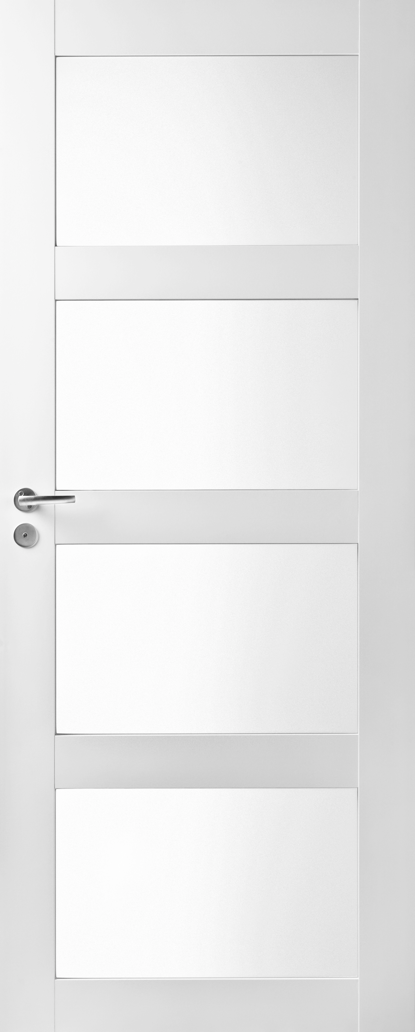 Sisäovi Swedoor Purity 308S kehysovi pinnoitettu valkoinen satiinilasi