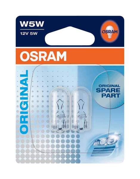 Seisonta-/vilkkuvalolamppu Osram W5W 12V