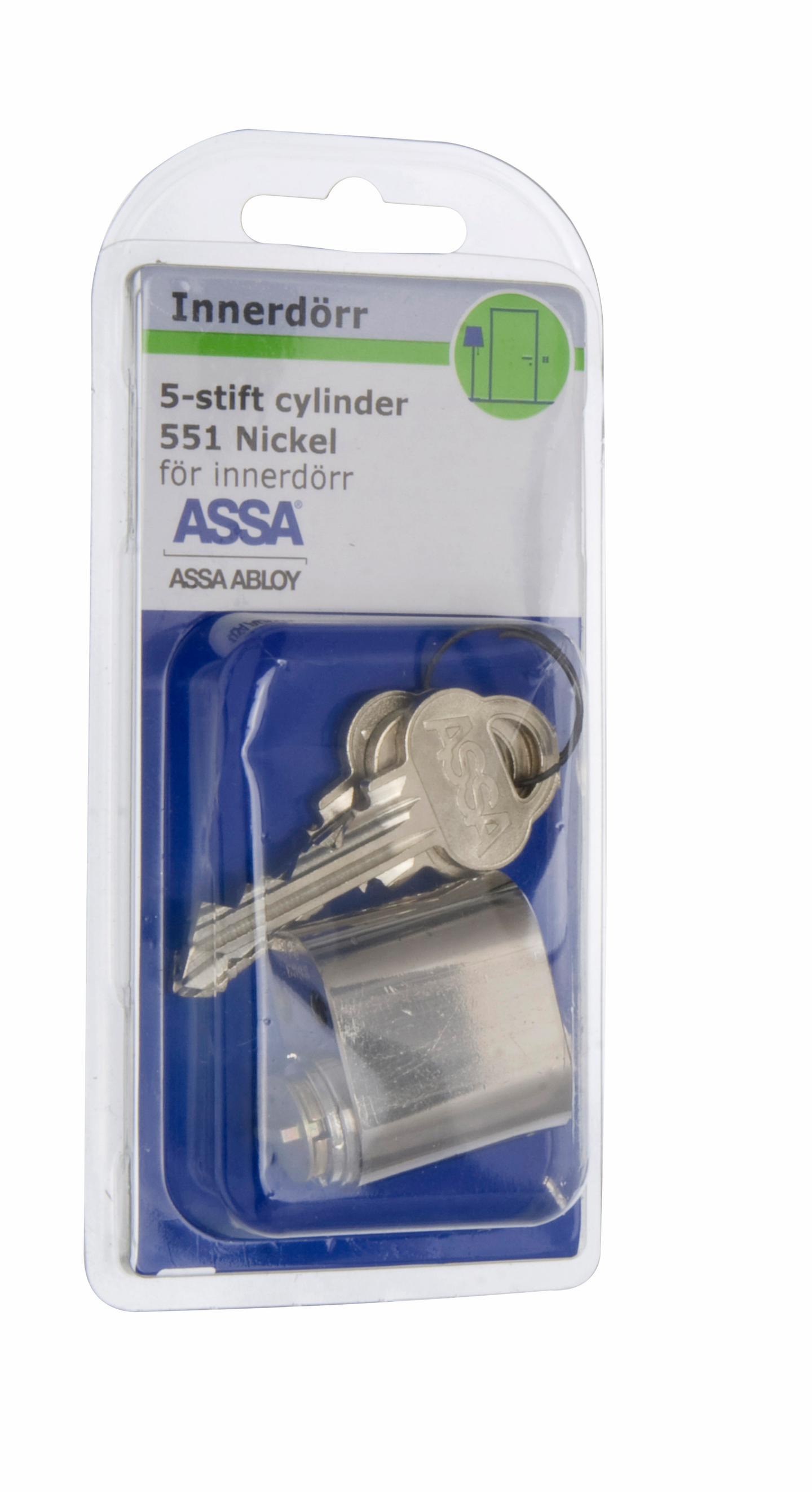 CYLINDER OVAL  551 NICKEL 2P ASSA 5 NYCKLAR