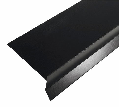 Päätyräystäspelti Icopal 2m musta RR33 kattolaatalle