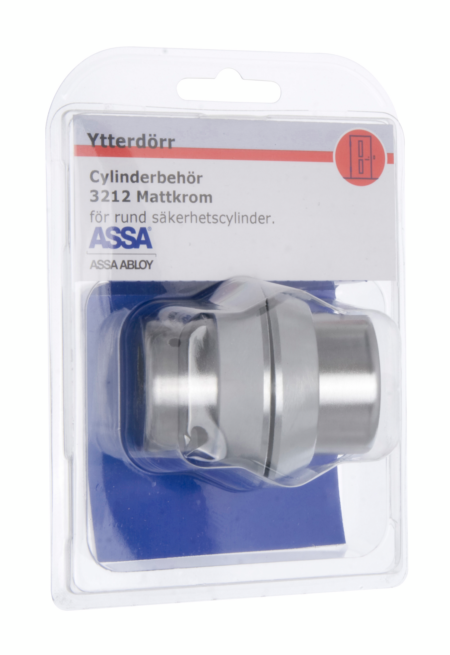 Cylindertilbehör Ytterdörr Assa Abloy 3212 Mattkrom - K-Rauta