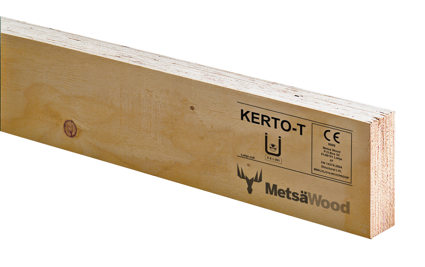 Väliseinätolppa LVL Kerto-T 39x92x6000