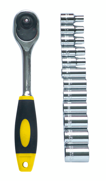 Hylsyavainsarja FXA 13-osainen 1/4 hylsyt