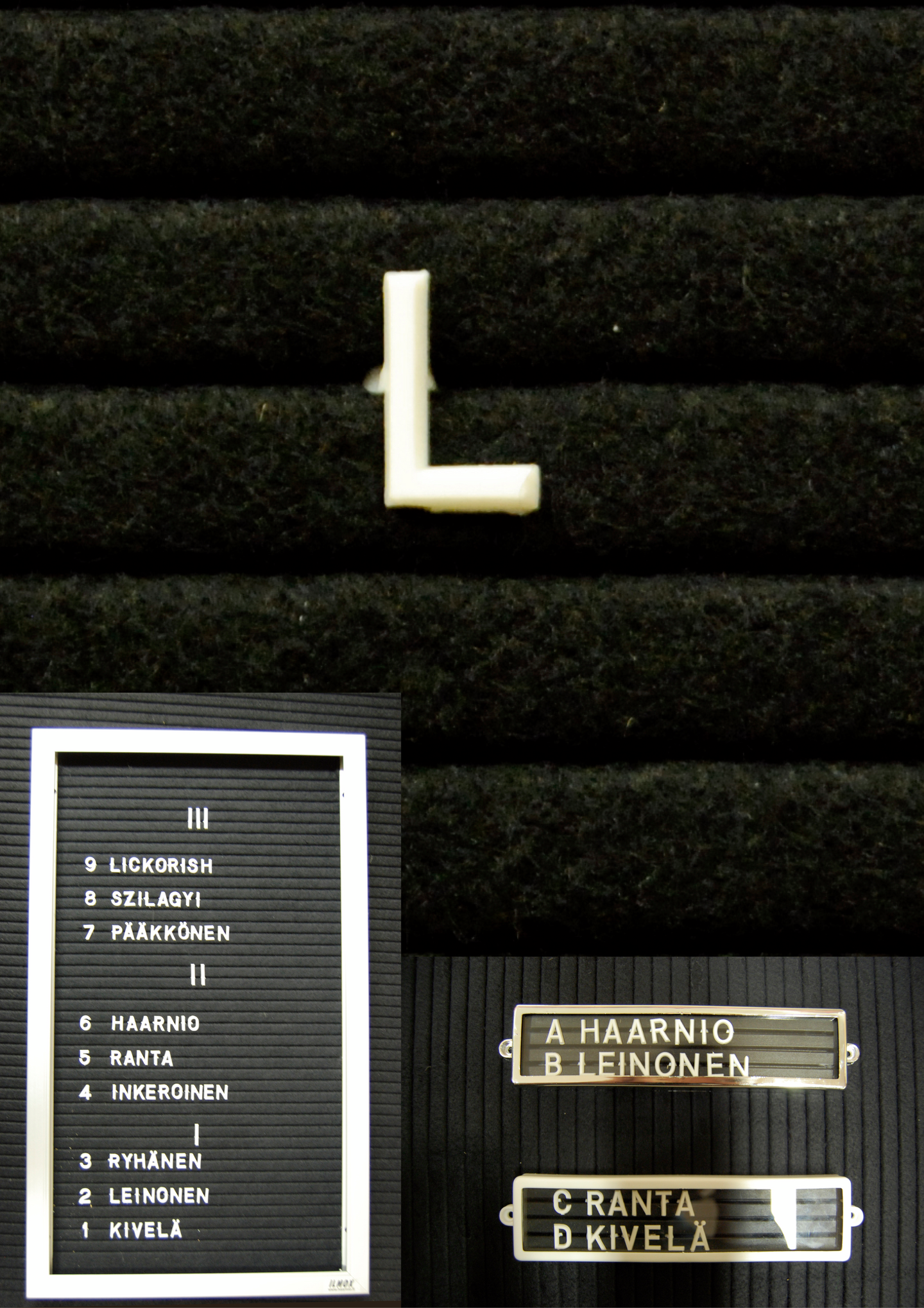 Muovikirjain L 13mm valkoinen