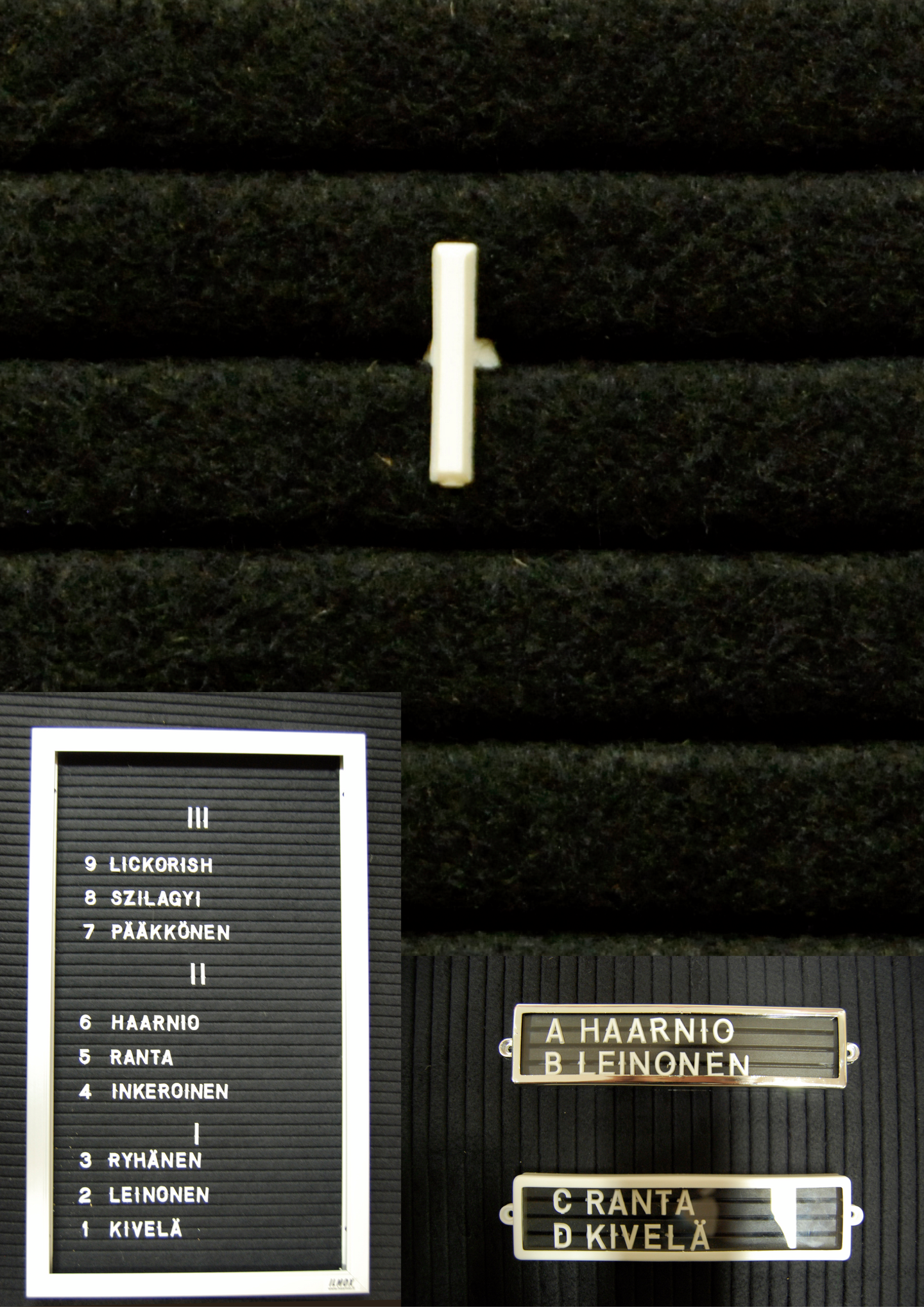 Muovikirjain I 13mm valkoinen