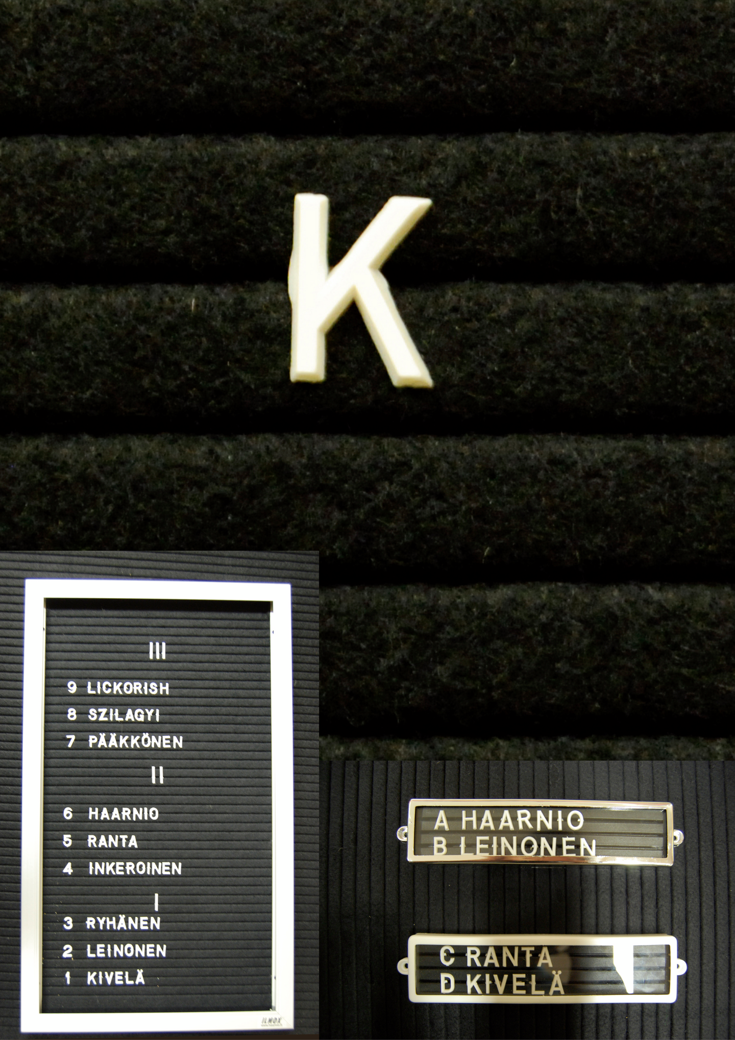 Muovikirjain K 13mm valkoinen