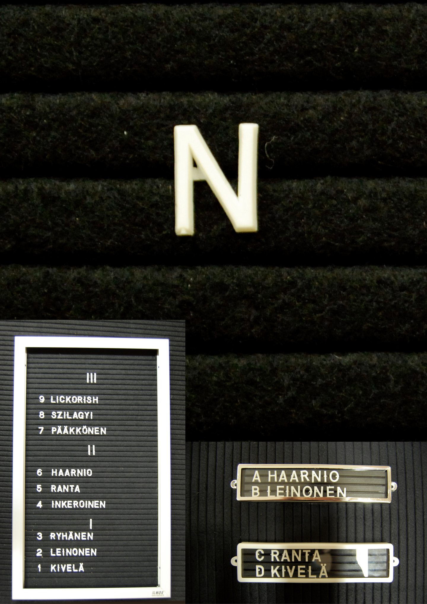 Muovikirjain N 13mm valkoinen