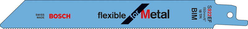 Puukkosahanterä Bosch S 922 EF 150mm metalli Flex 1,5-4mm 5kpl