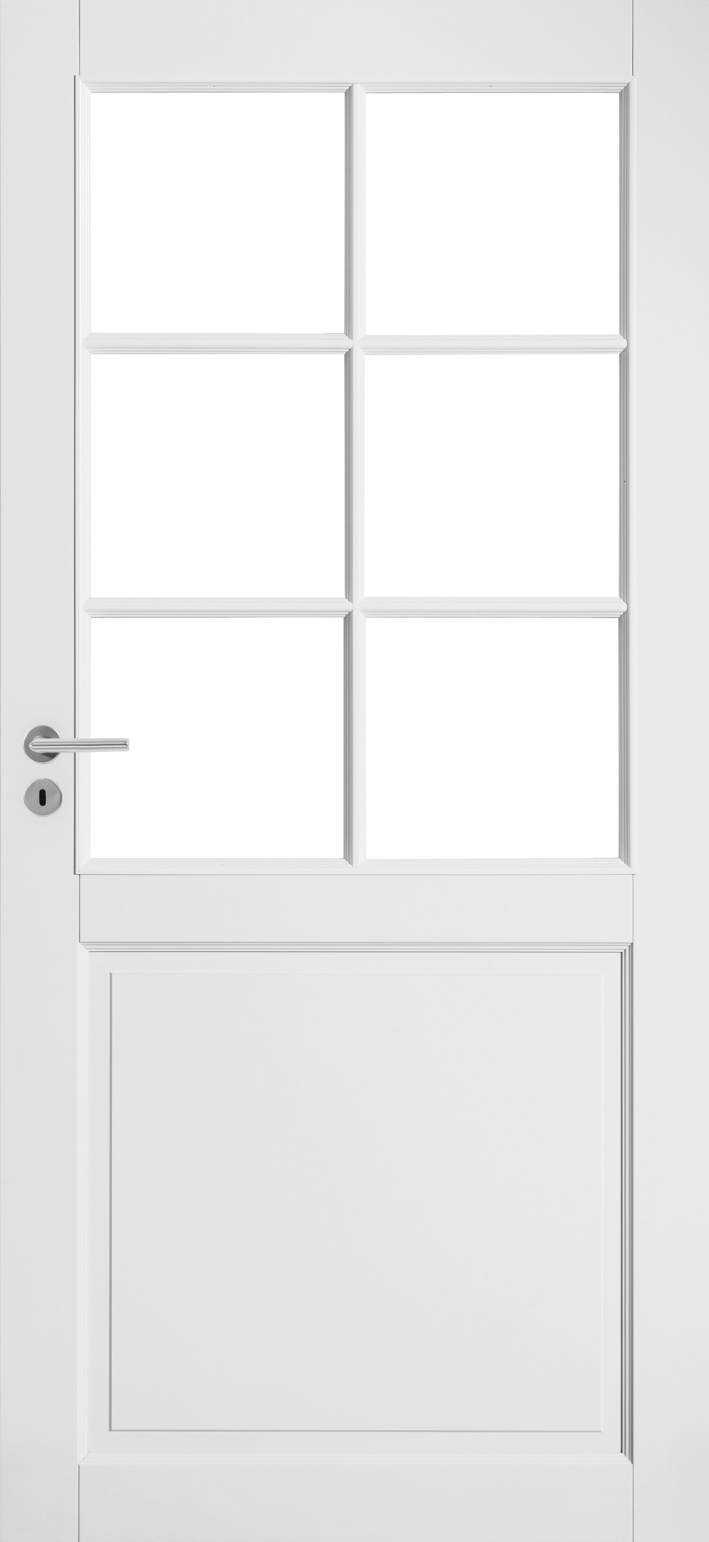 Sisäovi Swedoor Craft 102 massiivipeiliovi maalattu valk. kirk. lasi