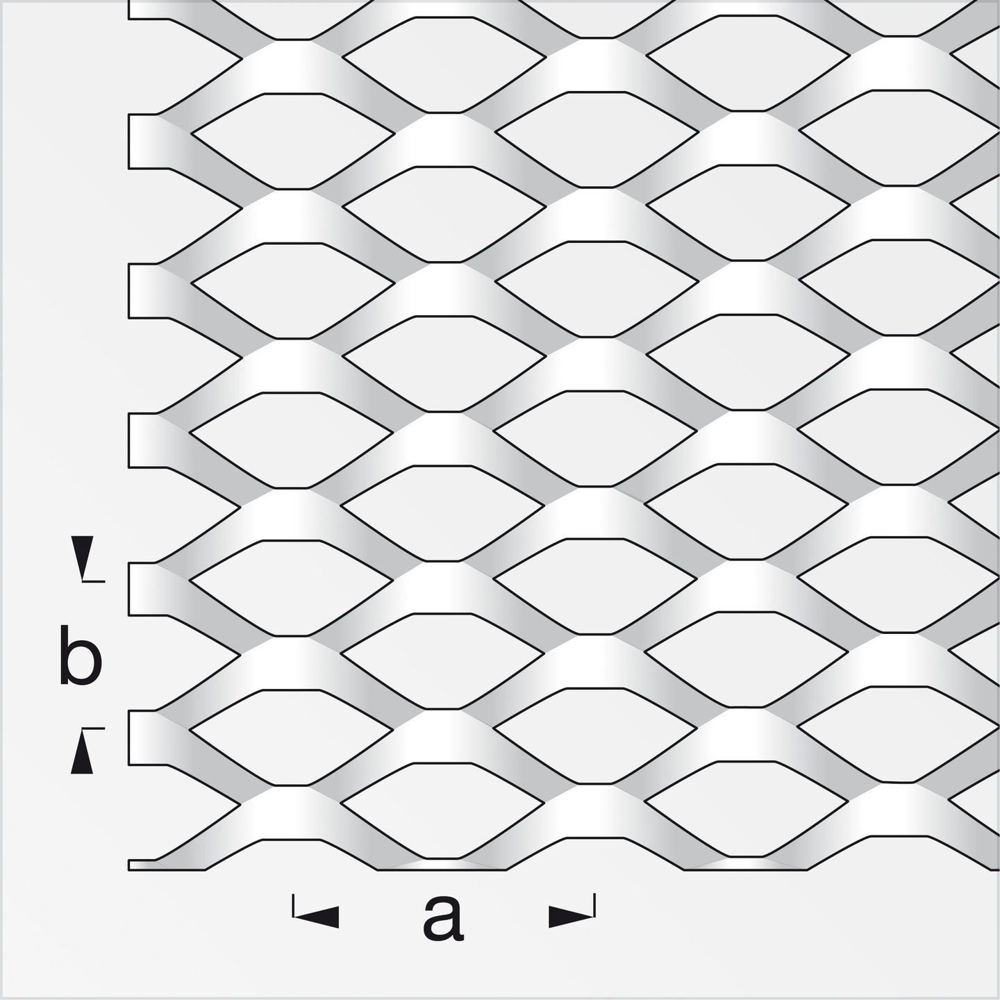 Reikälevy venytetty Alfer 300x1000x1,2mm teräs