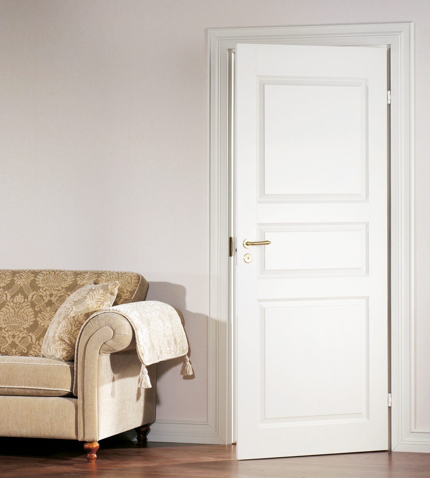 Sisäovi Cello valkoinen 3-peilinen