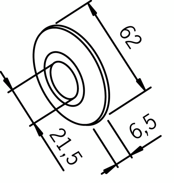 Peitelaippa Oras D21,5mm 102002