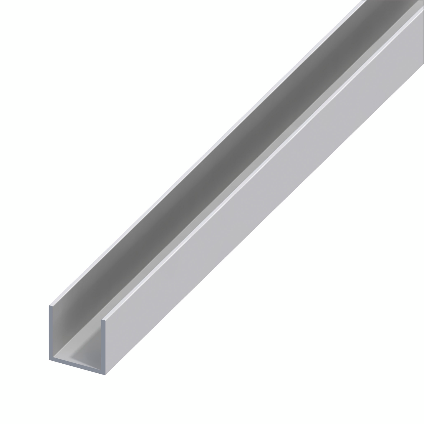U-profiili Alfer 8,2x10,1x1,3mm hopeaeloksoitu alumiini 1m