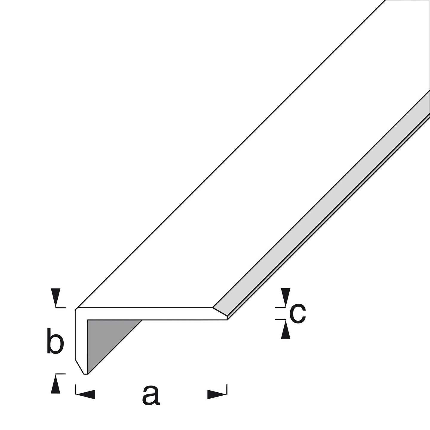 Kulmasuojalista Alfer 19x8x1,6mm hopeaeloksoitu alumiini 1m