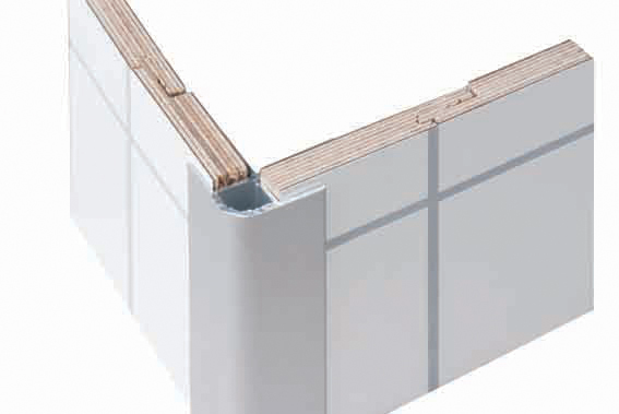 Ulkokulmalista seinä Fibo-Trespo 90 astetta 2400mm