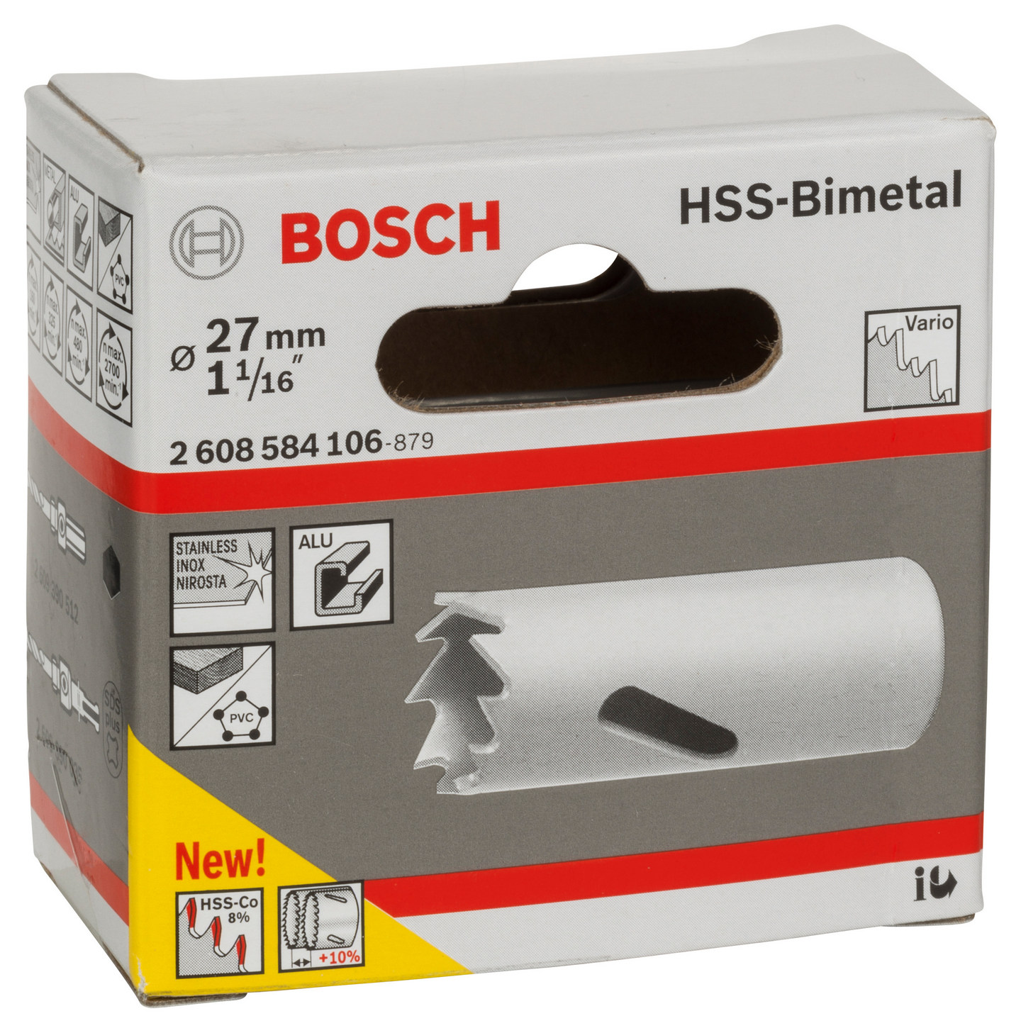 Reikäsaha Bosch HSS bimetalli 27 mm