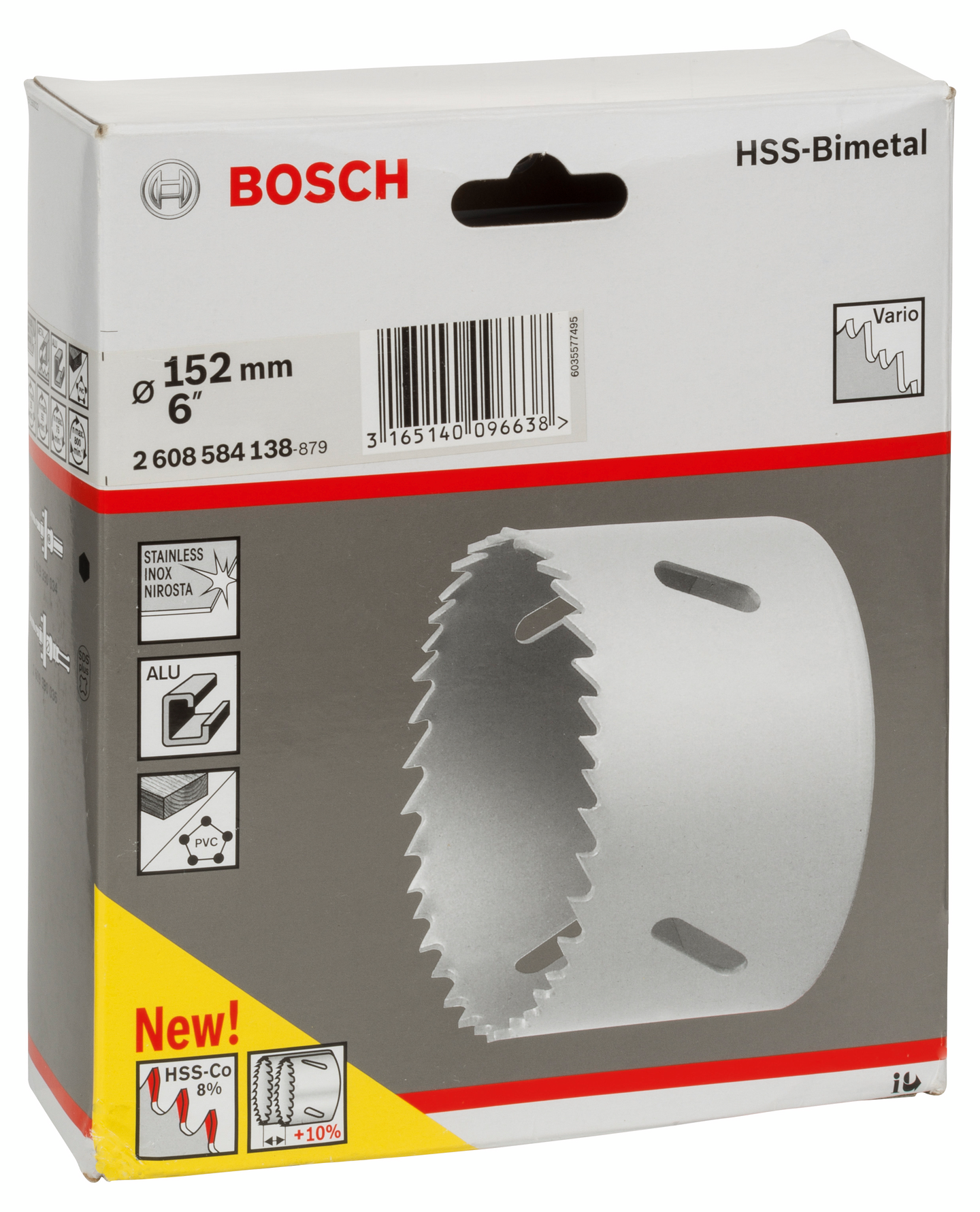 Reikäsaha Bosch HSS bimetalli 152 mm