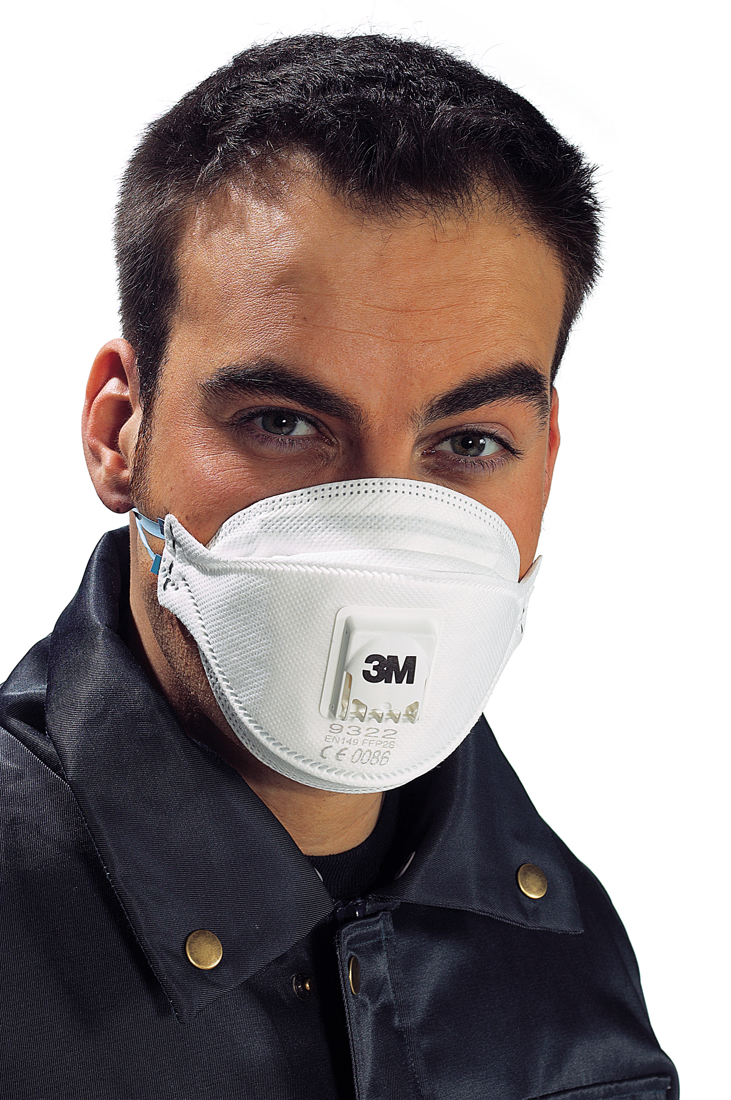 ANDNINGSSKYDD 3M 9322+ FFP2, VENTIL 10ST