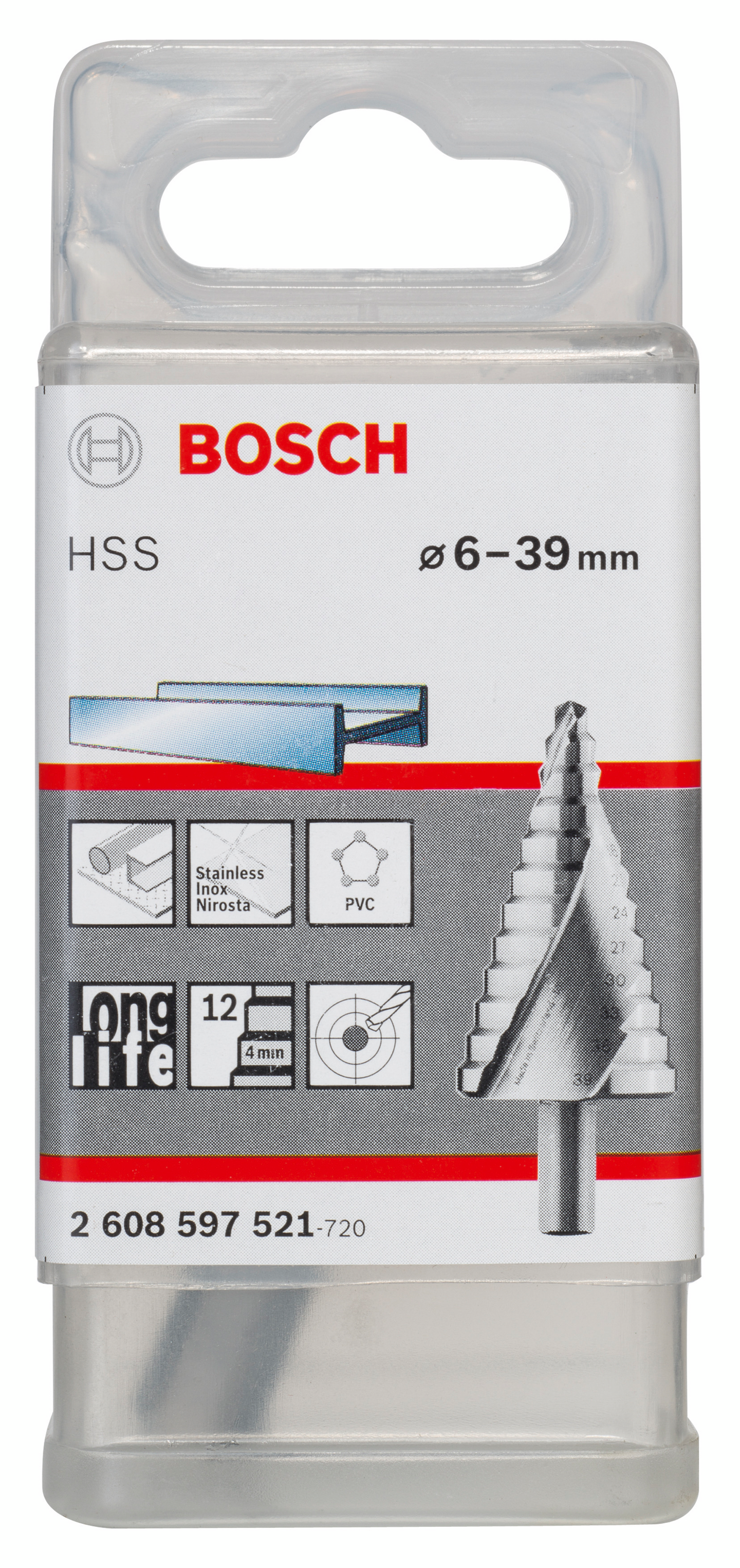 Porrasporanterä Bosch 4-39mm HSS