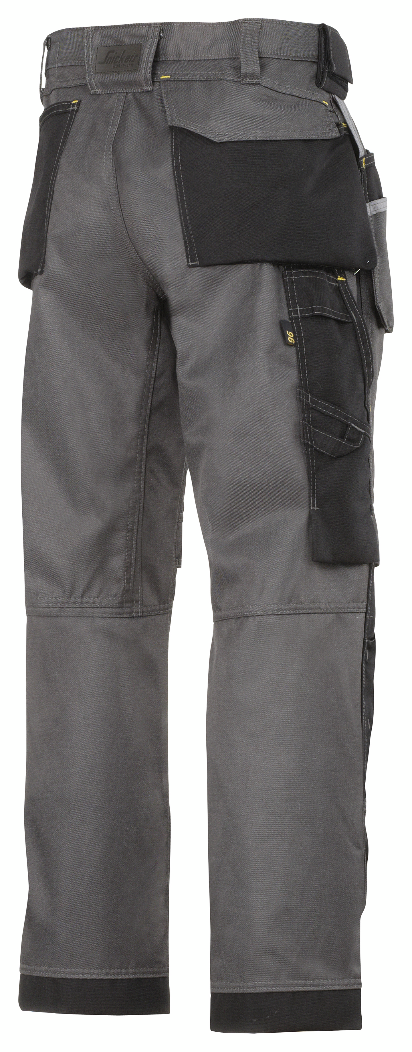 Työhousut Snickers 3212-7404 DuraTwill riipputaskut harmaa/musta