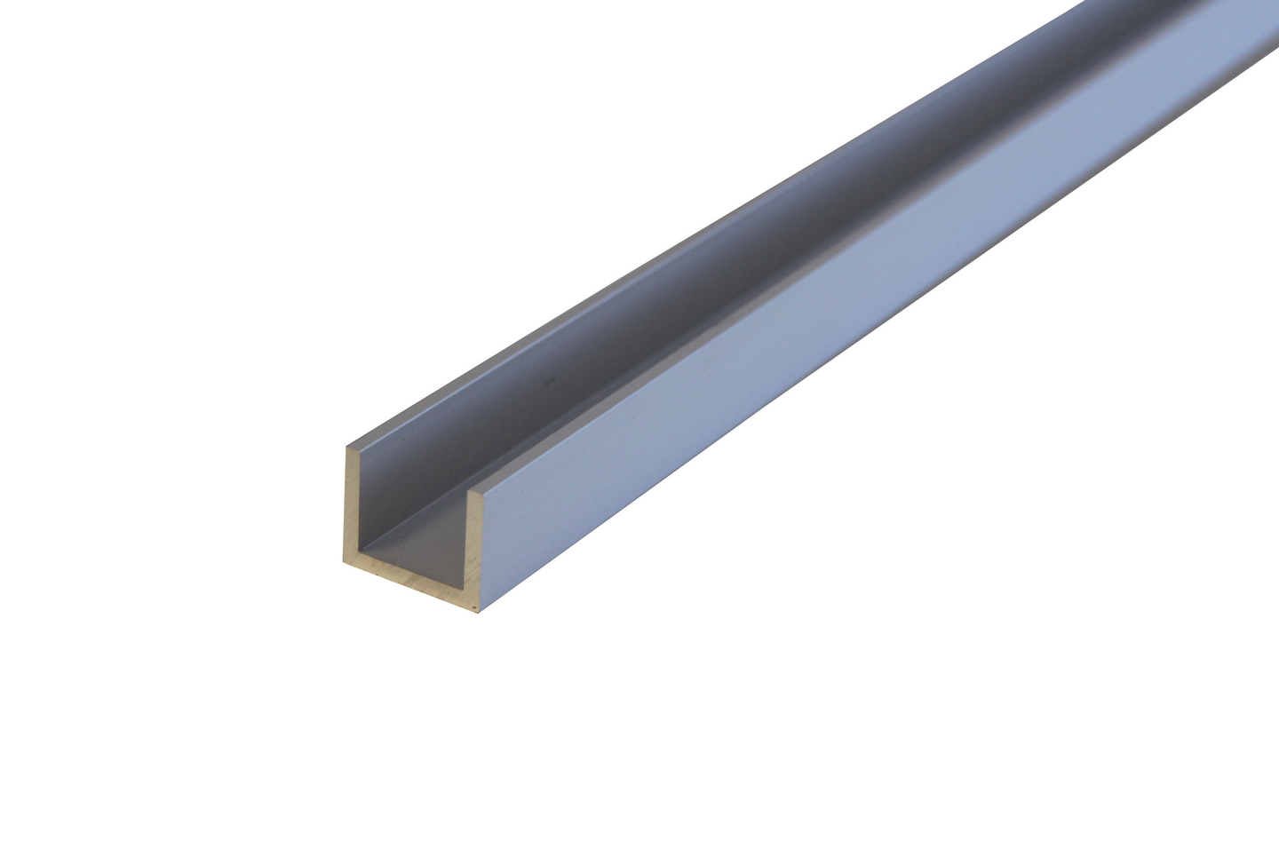 U-lista 25x20x3mm hopea-anodisoitu 2m U6 HE2