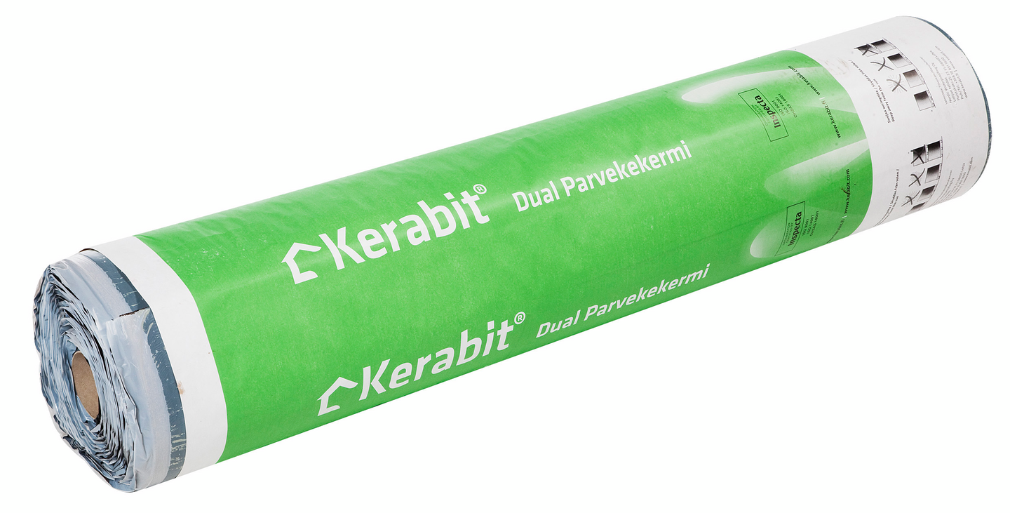 Parvekekermi Kerabit Dual TL2 harmaa 1,1x8m