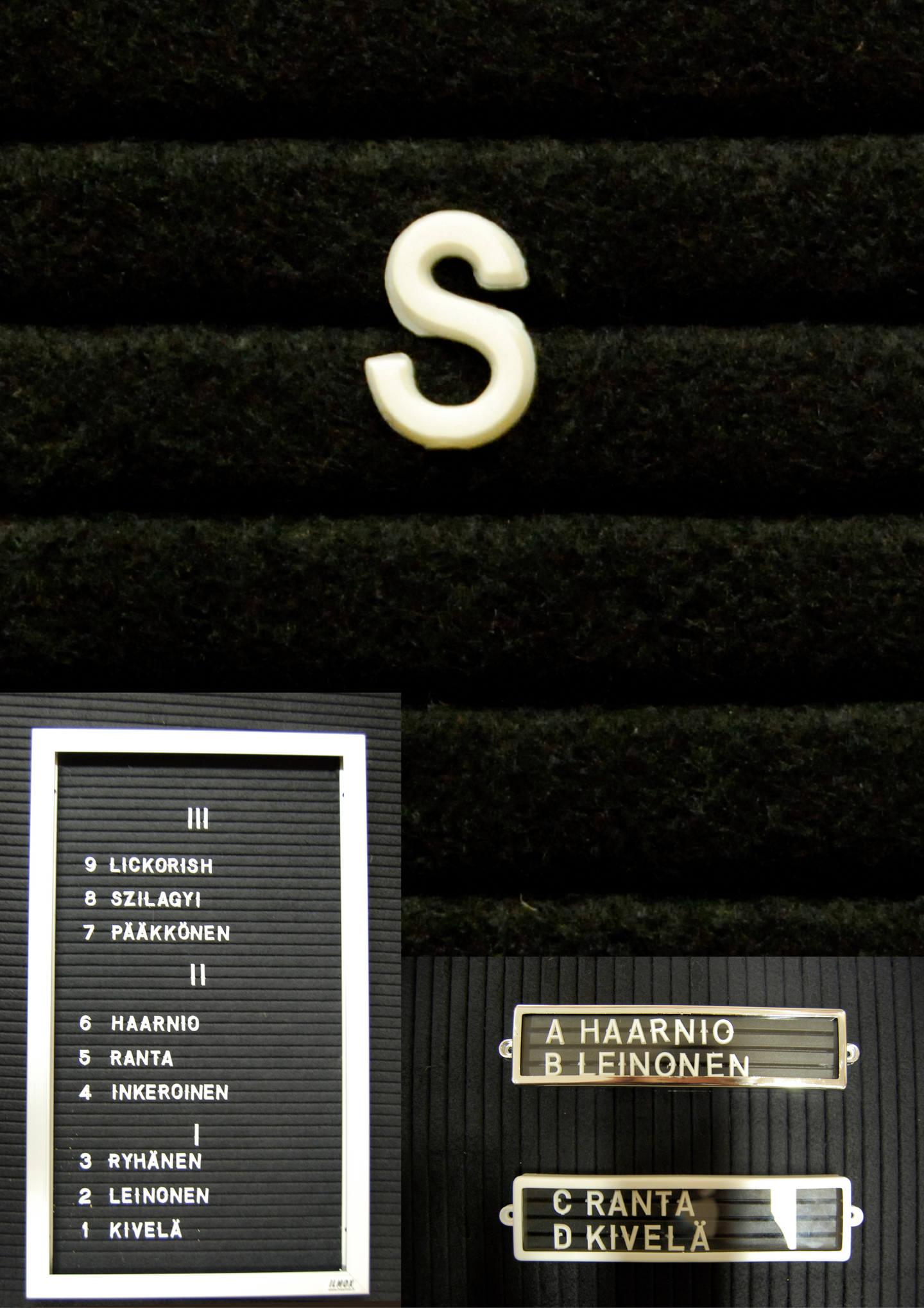 Muovikirjain S 13mm valkoinen