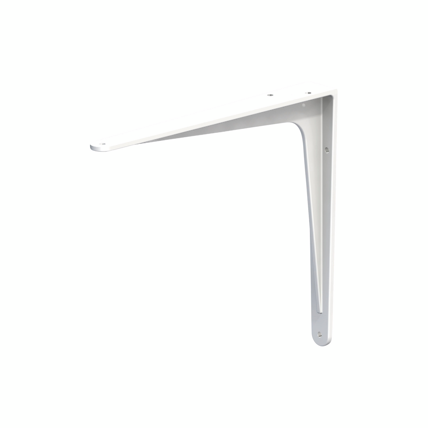 Hyllynkannatin Alfer 200x173mm alumiinivalu valkoinen